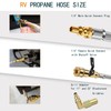 12FT LP Quick Connect Propane Hose for RV to Grill,
