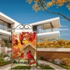 Artofy Welcome Fall Cardinal Red Birds Large Decorative House Flag,
