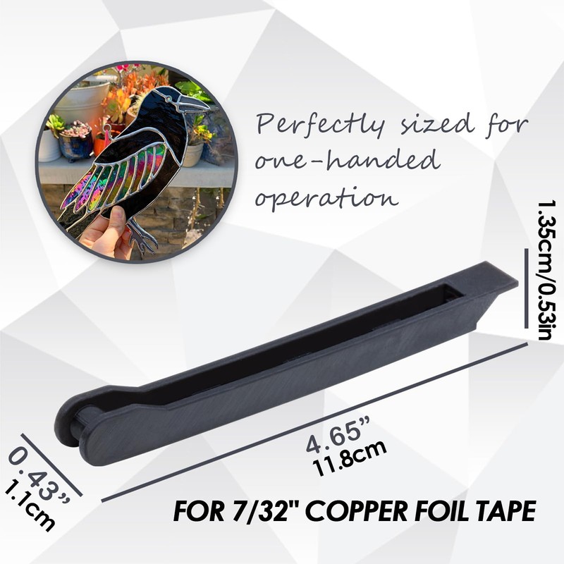 Stained Glass Copper Foiling Tool - Manual Crimper Stained Glass