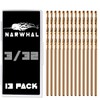 3/32" Inch Cobalt Drill Bits - 13 Pack of M35