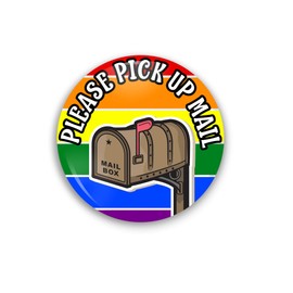 Rainbow Color Please Pick Up Mail Mailbox Alert Magnet