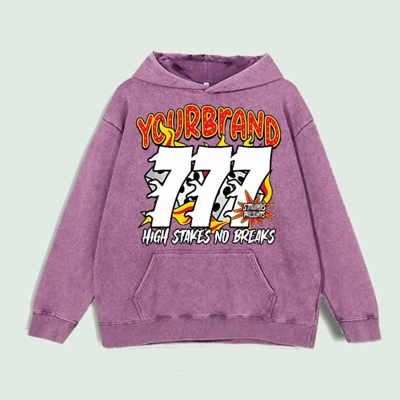 777 High Stakes Graphic Hoodie 100% Cotton US Warehouse 6
