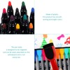 12 Magnetic Whiteboard Pens, Whiteboard Pens with Cleaning Brushes, Erasable