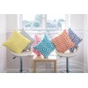 TreeWool (2 Pack Ogee Ikat Accent Cotton Canvas Cushion Covers