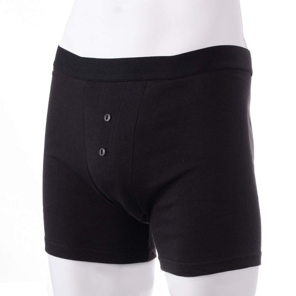 P&S Healthcare 2X-Large Black Mens Incontinence Boxer