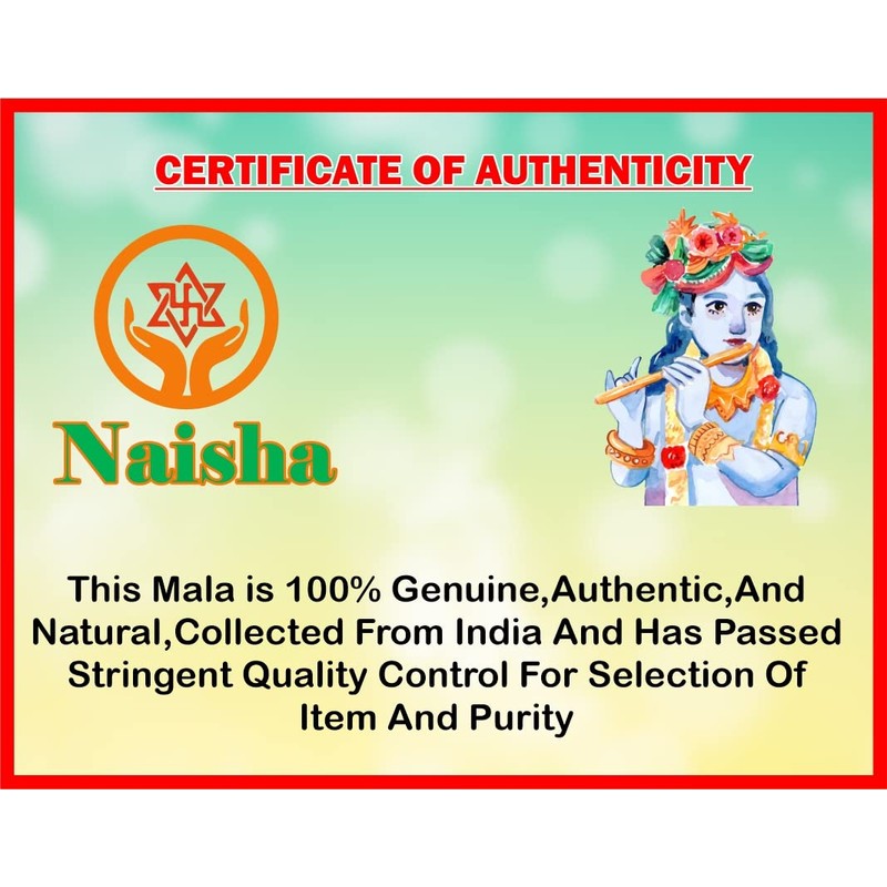 Naisha Tulsi Kanthi Mala/Rosary Tulsi Neckless/ ISKON Tulsi Kanthi/Vaishnav Tulsi