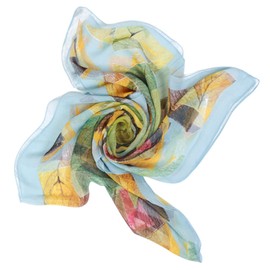FAIRYGATE Bandana Damen Seiden Tuch Hochwertiger Schal für Damen Mädchen luftiges Halstuch Seidentuch Seidenschal weiche elegante Chiffon Stola Frühling Sommer Herbst Winter A4721