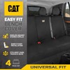 Cat Flexfit™ Black Rear Seat Cover for Car, SUV, &
