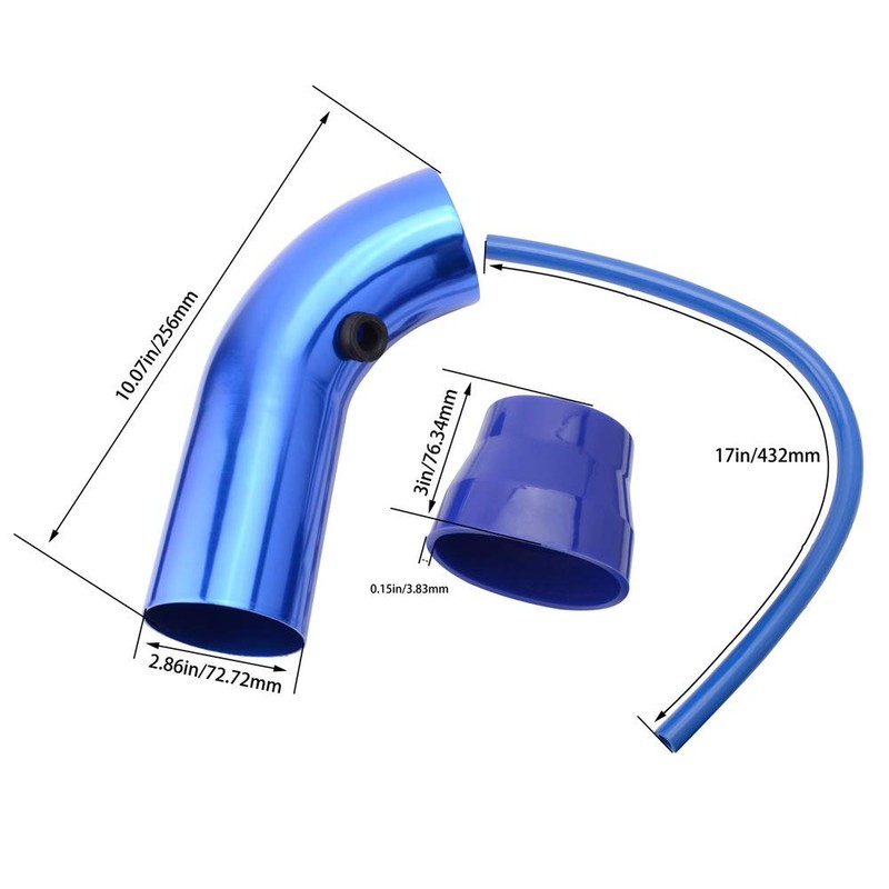 RASNONE 3 Inch Universal Cold Air Intake Kit, Aluminum Induction