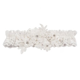 Ivy Lane Design Floria Bridal Garter, Ivory