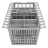 Dishwasher Silverware Cutlery Basket, ABS 8 Compartments 2 Lids Universal