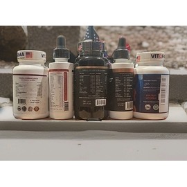 Vitofarma 5 Combo Supertonic- Gallobiotic- Nitrox- Ener-jet- one of each- Gallos- Roosters