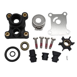 NorthBoat 394711 Water Pump Impeller Kit with Housing for Johnson Evinrude 8 9.9 10 15 HP Impeller 386084 2 Stroke and 4 Stroke Outboard 1974 and Later