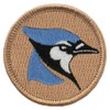Blue Jay Patrol Patch - 2" Diameter Round Embroidered Patch