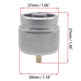 OZXNO 1 Pcs Propane to Butane Adapter Camping Stove Adapter 1 Lb Propane Small Tank Input EN417 Valve Output Camp Fuel Adapter