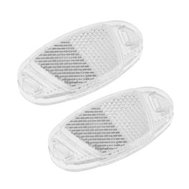 X AUTOHAUX Bike Reflectors Bicycle Warning Reflector for Bike Bicycle 3.70"x1.61"x0.39" ABS White 2pcs