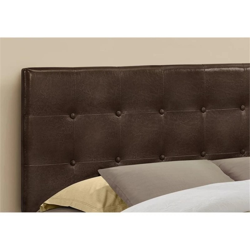 Monarch Bed Headboard Only Queen Size Bedroom Upholstered Pu Leather