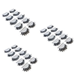 Minkissy 3sets Eyelashes Dense Cross Lashes Extensions Safe Comfortable for Daily Use 5pairs*3