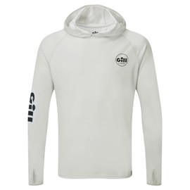 Gill Men's XPEL Long Sleeve Fishing Outdoor Sun Hoodie 50+ UV Sun Protection Water & Stain Repellent - Glacier