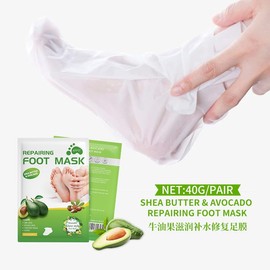 AppXynn 5 Pairs Foot Peel Mask, Exfoliating Foot Peeling Mask for Dead Skin, Callus Remover Foot Mask, Shea Butter & Avocado