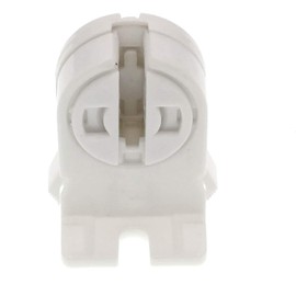 T5 LED Fluorescent Tube Lamp Holder Tombstone, TWDRTDD T5 Bi-Pin Socket, Fluorescent Lampholder for LED Fluorescent Tube Replacements Turn-Type Lampholder (Pack of 12)