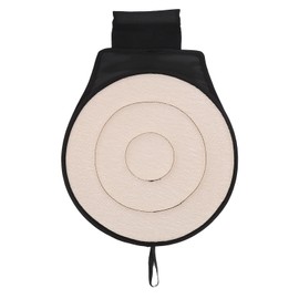Swivel Seat Cushion Rotating Dual Ring Portable Round Swivel Seat Cushion for Automobile Home Pregnant Woman Beige