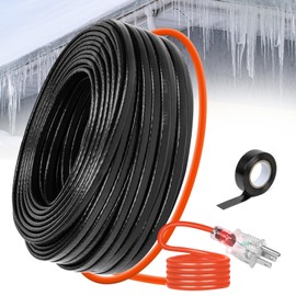 50FT(3FT~200FT) Heat Tape for Water Pipes, -40°F Deicing Heating Cable, Freeze Protected Water Pipe Heating Cable, Heated Water Hose, Plumbing Fixtures, 120V 5W/ft Plumbing Fixtures