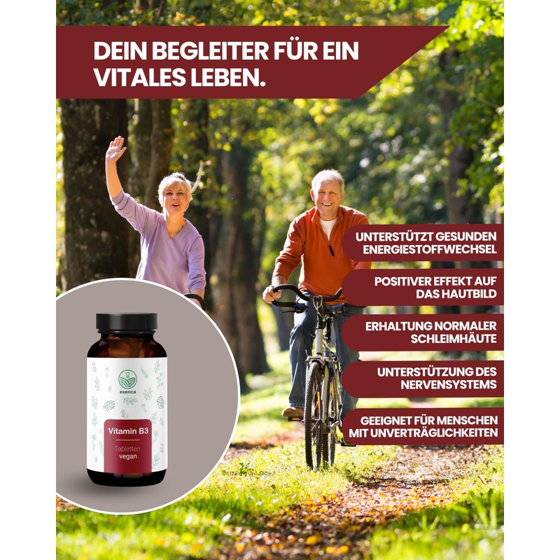Vitamin B3 Tablets (Niacin) - 180 Tablets - 250 mg