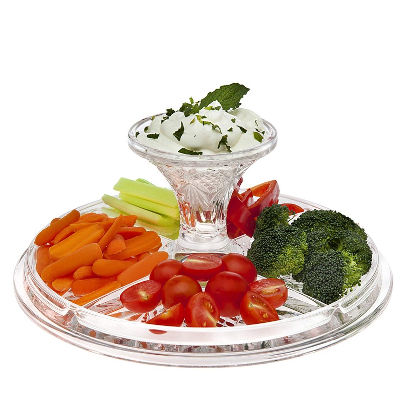 Godinger 4 in 1 Cake Stand, Cake Platter and Serving
