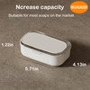 The Double-Layered Design of The soap Box with lid adds