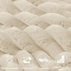 Rycwola Faux Fur Headboard Pillow with 2 Pack Neck Roll