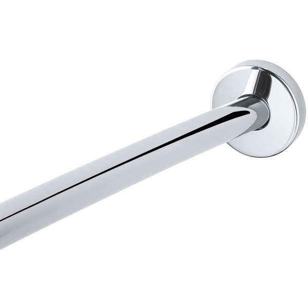Kohler 9351-S Expanse Contemporary Design, Curved Shower Rod, 60" or 72", Polished Stainless