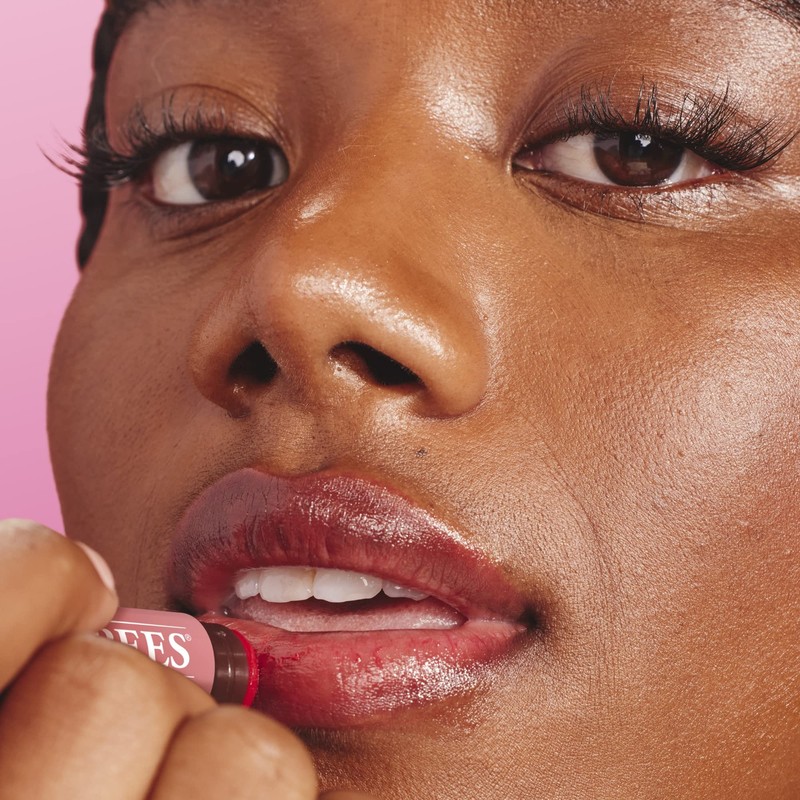 Burt's Bees Tinted Lip Balm Red Dahlia, Moisturising Lip Tint