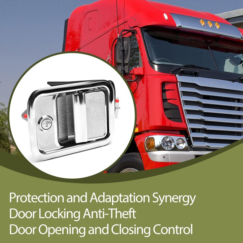 Exterior Front Door Handle with Lock Cylinder & Keys Fit