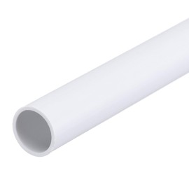 MECCANIXITY 1/2 Inch PVC Rigid Tube Round Pipe Tubing Hardware Tubing 11mm ID 13mm OD 8" Length White High Impact for Water Pipe, Crafts, Cable Sleeve