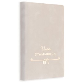 Lasa Family Book Light Grey Wedding Registry Office Family Registry Book