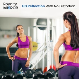Tempered Home Gym Mirror 24"x48" - 1/4" Thick Body Large Wall Mirror Full Length for Bedroom, Garage, Bathroom - Frameless, HD Ultra Clear 24"x48" - 2 Pack