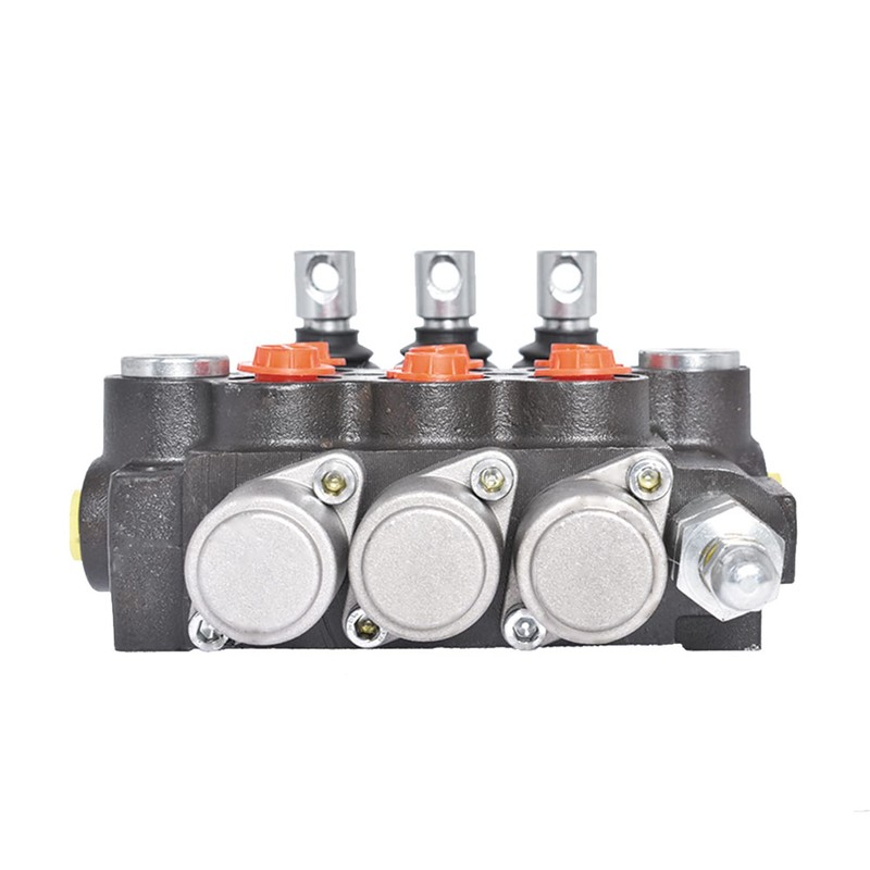 waltyotur Monoblock Hydraulic Directional Control Valve, 3 Spool 13 GPM