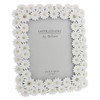 Impressions White Resin Chrysanthemum Photo Frame 6" x 8"