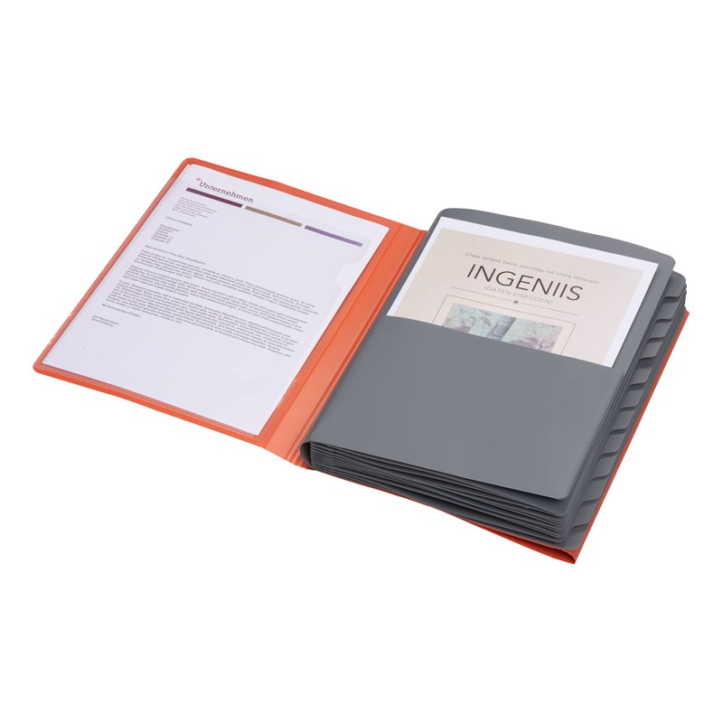 Elba Business Matte Opaque Polypropylene Folder Dividers a4 orange, Pack
