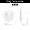 MECCANIXITY 48 Pack Outlet Covers Proofing, Plug Covers Easy Installation