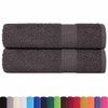 vidaXL Handtücher 2 STK. Anthrazit 50x100 cm 360 g/m² 100%