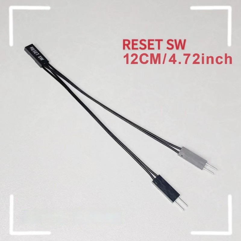 4PCS 2 Pins Single Female to Dual Male Jumper Splitter