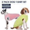 IECOii 2 Pack Dog Tee Shirts for Large Dogs,Pet T-Shirts