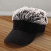 Novelty Hair Visor Cap Adjustable Baseball Hat Adults Men Women,