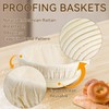 Sourdough Starter Kit, Banneton Bread Proofing Basket 9 Inch Round