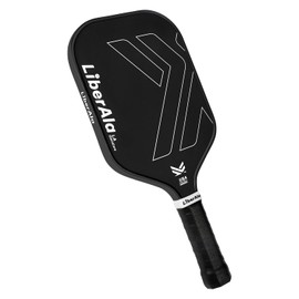 ‌LiberAla Pro Pickleball Paddles, Raw Carbon Fiber Surface Pickleball Paddle, 2 Overgrip, 16mm PP Honeycomb Core, USAPA Approved Strong Spin & Consistency, Lightweight Control/Speed/Power Models
