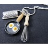 3er Set Mini Bling Chain Necklace Kitchen 80 cm Skillet