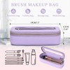 Pinkmik Makeup Brush Case Clear Travel Cosmetic & Toiletry Bag