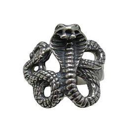 Sterling silber ring Schlange Kobra 925 Empress Größe 52-75 R001187